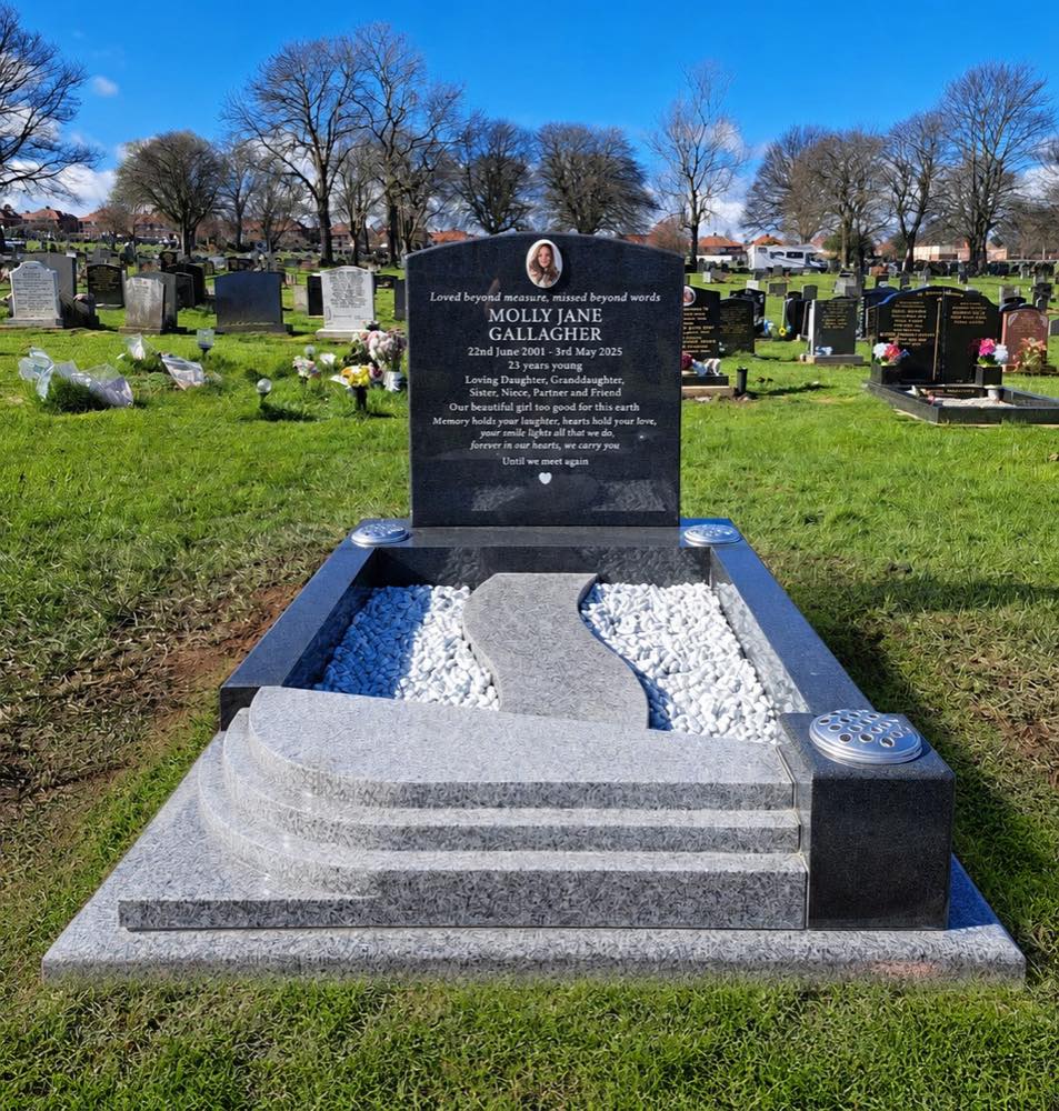 Memorial kerb set by Eden Memorials