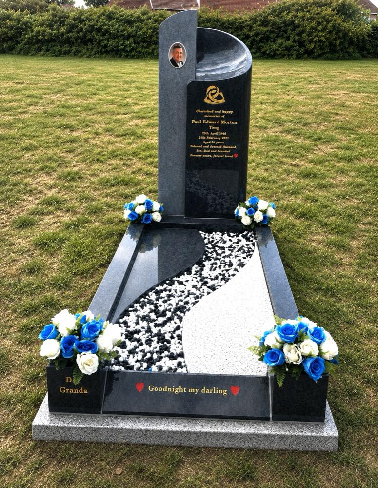 Memorial kerb set by Eden Memorials