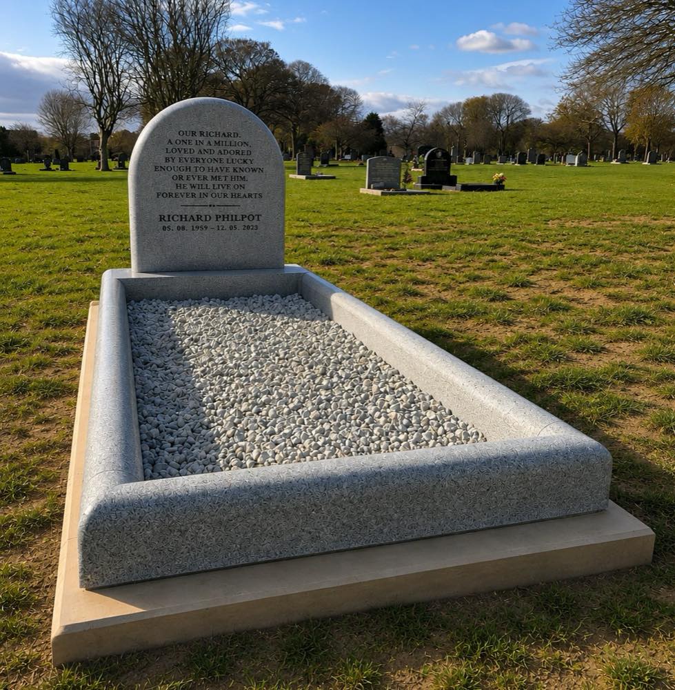Memorial kerb set by Eden Memorials